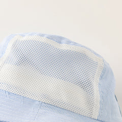 Dave&Bella Boys Summer Cotton Breathable Blue Striped Fisherman Hat