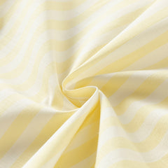 Dave&Bella Toddler Boys Summer College Yellow White Striped T-shirt Shorts Sets