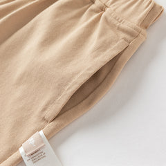 Dave&Bella Toddler Boys Summer Cotton Yellow T-shirt Short Pant Sets