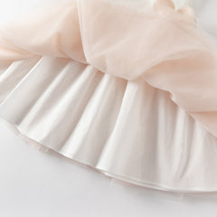 Dave&Bella Girls Summer Light Pink Floral Mesh Princess Dress