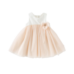 Dave&Bella Girls Summer Light Pink Floral Mesh Princess Dress