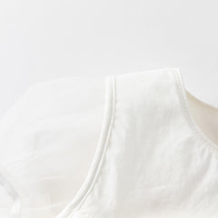 Dave&Bella Girls Summer White Mesh Princess Dress