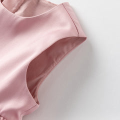 Dave&Bella Girls Summer Sleeveless Purple Pink Birthday Mesh Dress