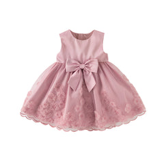 Dave&Bella Girls Summer Sleeveless Purple Pink Birthday Mesh Dress