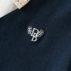 Dave&Bella Toddler Boys Summer Pure Cotton Fake-two-piece T-shirt Shorts Sets