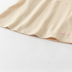 Dave&Bella Toddler Girls Summer Cute Pink White Striped Fake Two Piece Dress