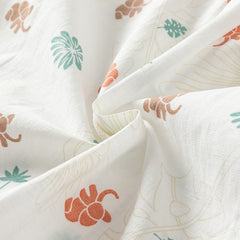 Dave&Bella Toddler Boys Summer Floral Print Shirt Khaki Shorts Sets