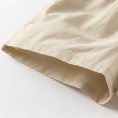 Dave&Bella Toddler Boys Summer Floral Print Shirt Khaki Shorts Sets