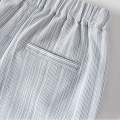 Dave&Bella Toddler Boys Summer White Breathable Cotton T-shirt Short Sets