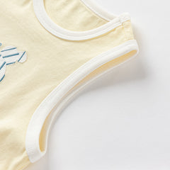 Dave&Bella Toddler Boys Summer Playful Sleeveless Soft Cotton Tank Tops