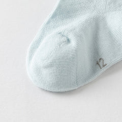 Dave&Bella Children Girls Summer Beige/Light Blue Lightweight Mesh Princess Short Socks