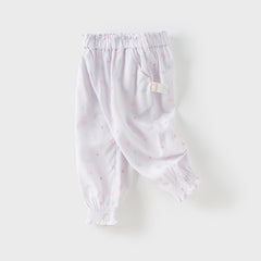 Dave&Bella Toddler Girls Summer Cute Print Anti-mosquito Jogger Pants