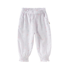 Dave&Bella Toddler Girls Summer Cute Print Anti-mosquito Jogger Pants