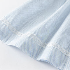 Dave&Bella Toddler Girls Summer Cotton Cute Light Blue Shirts