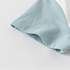 Dave&Bella Toddler Boys Summer Comfortable White Crocodile Cotton T-shirt Tops