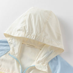 Dave&Bella Kids Boys Summer Yellow Outdoor UV-protection Lightweight Hooded Jackets