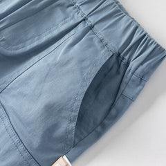 Dave&Bella Toddler Boys Summer Cotton Blue T-shirt Short Pant Sets