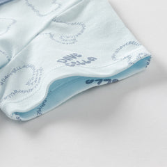 Dave&Bella Toddler Boys Summer Cotton Blue T-shirt Short Pant Sets