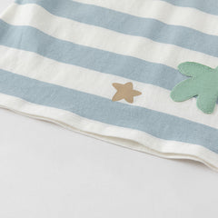 Dave&Bella Toddler Boys/Girls Summer Playful Striped Breathable Classic T-shirts Tops