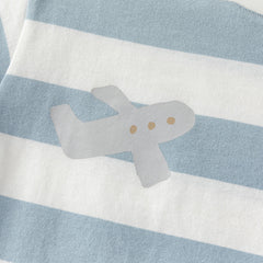 Dave&Bella Toddler Boys/Girls Summer Playful Striped Breathable Classic T-shirts Tops