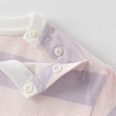 Dave&Bella Toddler Boys/Girls Summer Playful Striped Breathable Classic T-shirts Tops