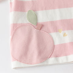 Dave&Bella Toddler Boys/Girls Summer Playful Striped Breathable Classic T-shirts Tops