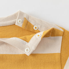 Dave&Bella Toddler Boys/Girls Summer Playful Striped Breathable Classic T-shirts Tops