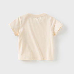 Dave&Bella Toddler Girls/Boys Summer Multi-color&print Casual T-shirts Tops