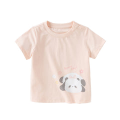 Dave&Bella Toddler Girls/Boys Summer Multi-color&print Casual T-shirts Tops