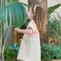 Dave&Bella Girls Summer Cartoon Print Pink Polo Dress