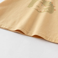 Dave&Bella Toddler Boys Summer Cute Print Daily T-shirt Pants Set