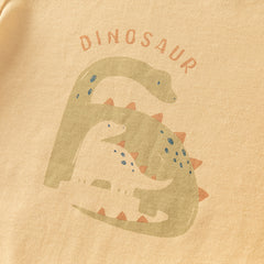 Dave&Bella Toddler Boys Summer Cute Print Daily T-shirt Pants Set