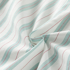 Dave&Bella Toddler Boys Summer Green Striped Shirt Cotton Shorts Sets