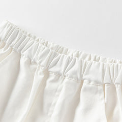 Dave&Bella Toddler Boys Summer Green Striped Shirt Cotton Shorts Sets