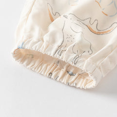 Dave&Bella Toddler Boys Summer Animal Print Anti-mosquito Pants