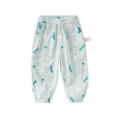 Dave&Bella Toddler Boys Summer Animal Print Anti-mosquito Pants