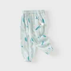 Dave&Bella Toddler Boys Summer Animal Print Anti-mosquito Pants