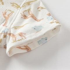 Dave&Bella Toddler Boys Summer Playful Print Casual Shirts Tops