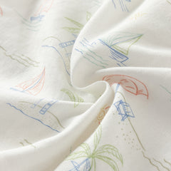 Dave&Bella Toddler Boys Summer Playful Print Casual Shirts Tops