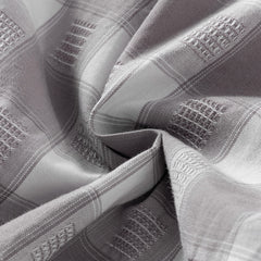 Dave&Bella Toddler Boys Summer Casual Grey White Plaid Breathable Cotton Loose Pants