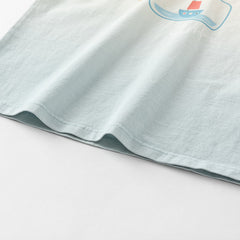 Dave&Bella Toddler Boys Summer Bule Breathable Cotton Sleeveless Tank Tops