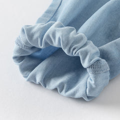 Dave&Bella Toddler Boys Summer Light Blue Casual Adjustable-waistband Jeans