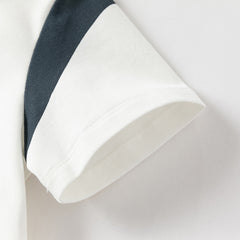 Dave&Bella Kids Boys Summer Cotton Polos Five-Point Short Pant Sets