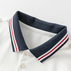 Dave&Bella Kids Boys Summer Cotton Polos Five-Point Short Pant Sets