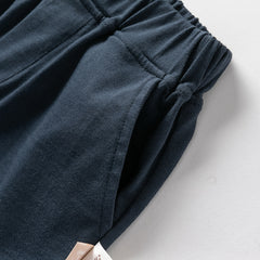 Dave&Bella Kids Boys Summer Cotton Polos Five-Point Short Pant Sets