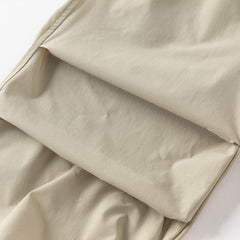 Dave&Bella Kids Boys Summer Versatile Khaki/Purple Loose Lightweight Pants