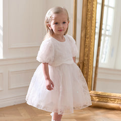 Dave&Bella Girls Summer White Princess Party Dress