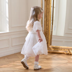 Dave&Bella Girls Summer White Princess Party Dress