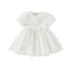 Dave&Bella Girls Summer White Princess Party Dress