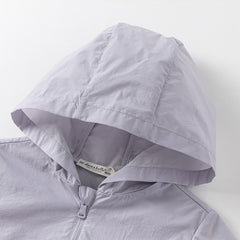 Dave&Bella Boys/Girls Summer Misty Purple UV Protective Hooded Jacket